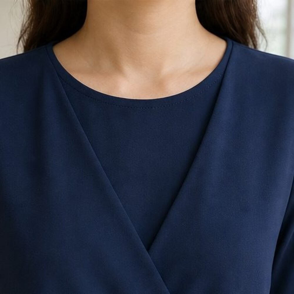 Navy Smocked Top - Picture 4 of 6